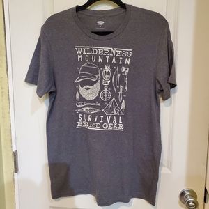 Old Navy Grey Graphic T-Shirt
